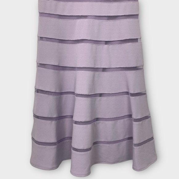 NWT Cleo Petites Lilac Fit & Flare Illusion Dress - Picture 3 of 9